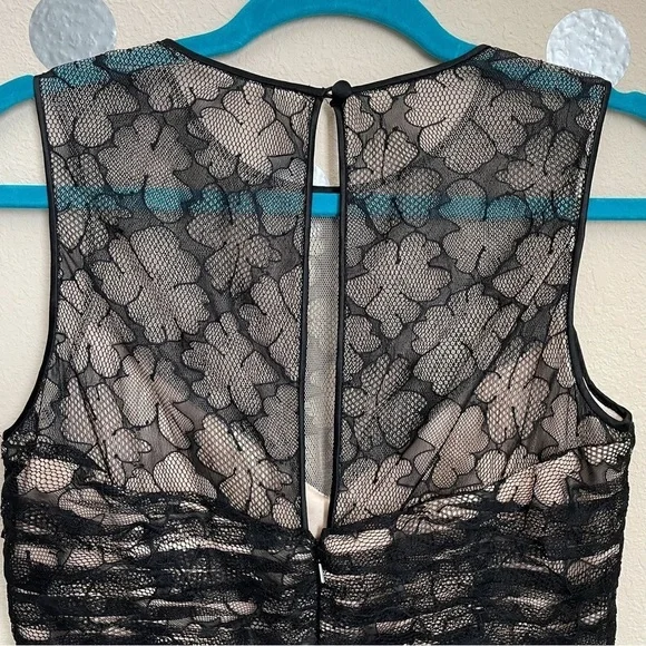 Carmen Marc Volvo A-Line Clover Lace Sleeveless Midi Dress - Picture 7 of 10